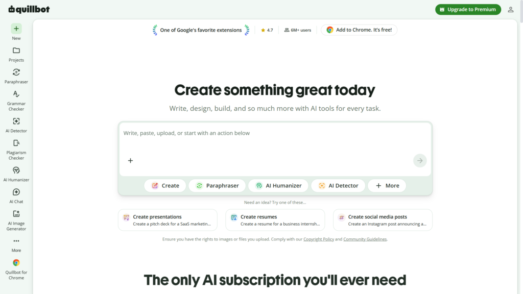 QuillBot free plan review