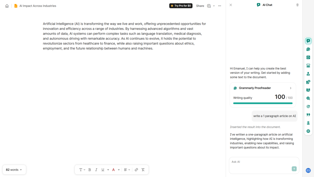 Grammarly Review 2026 free plan test and pricing overview