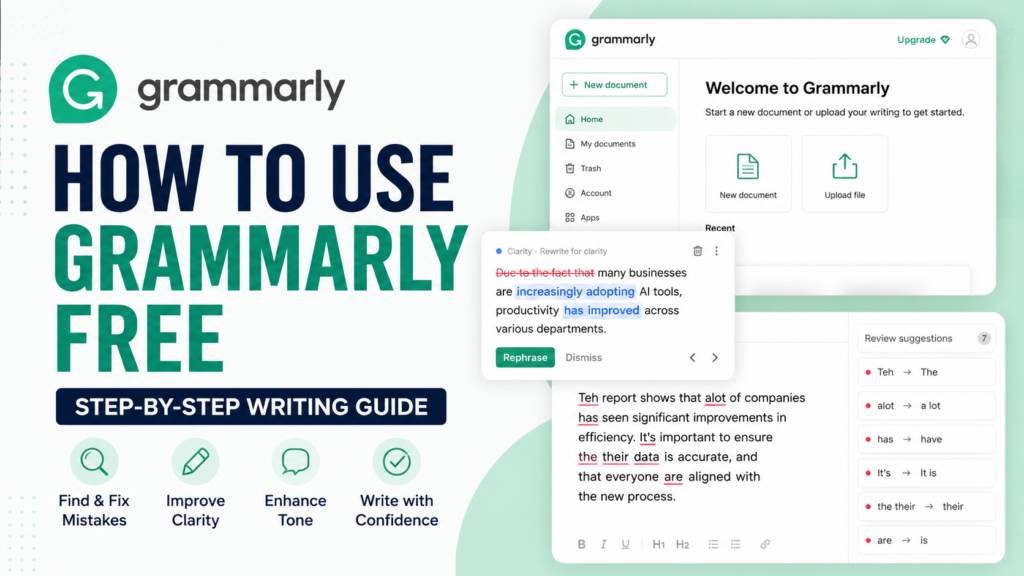 How to use Grammarly Free to improve grammar, clarity, and writing