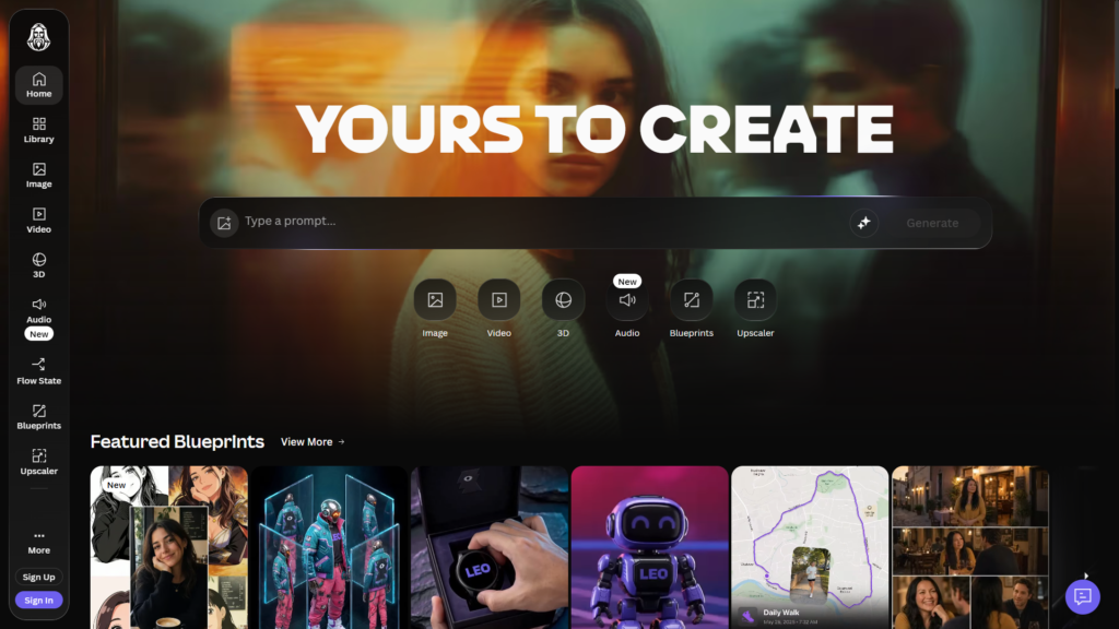 Leonardo.ai free account dashboard
